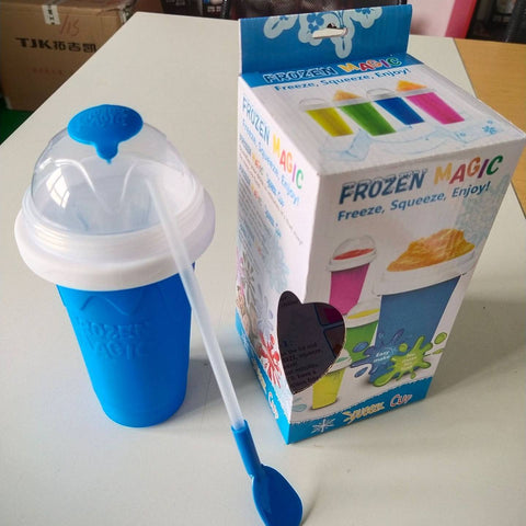 Magic Slushy Maker Cup – Instant Frozen Smoothie Cup for Quick & Easy Slushies