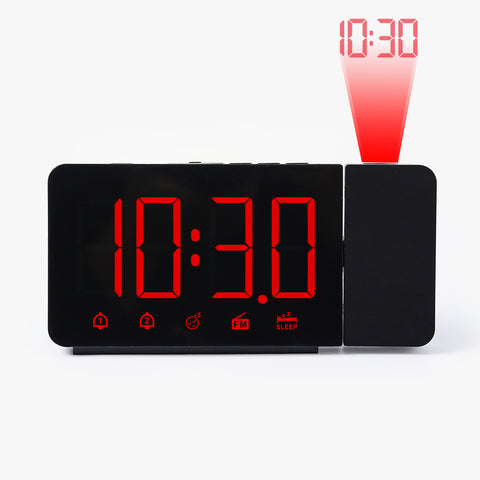 Wake Up in Style – Projection Alarm Clock with LED Display & Radio