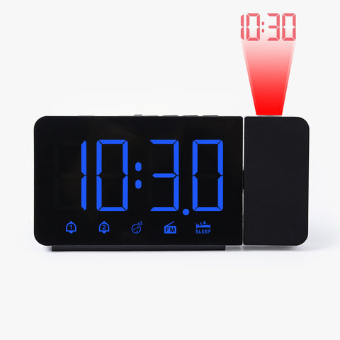 Wake Up in Style – Projection Alarm Clock with LED Display & Radio