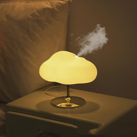 Cloud-Shaped LED Humidifier – Colorful Atmosphere Light & Silent Mist Diffuser for Bedroom